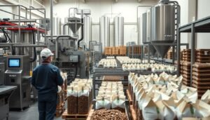 packaging of coffee beans