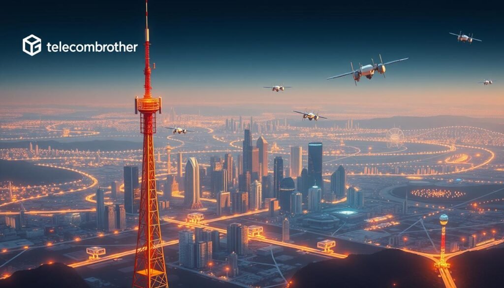 5G寬頻技術示意圖 5G寬頻技術示意圖